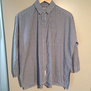 Calvin Klein Jeans Navy and White Striped Shirt